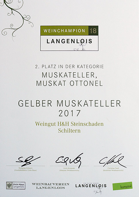 Langenloiser Weinchampion 2018 (Weingut Manfred Steinschaden, Schiltern)